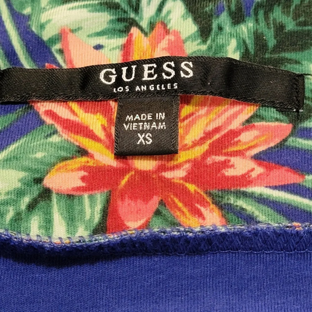 Guess Wome Tropical Floral Off The Shoulder Navine Bodycon Dress Size XS - Picture 8 of 12
